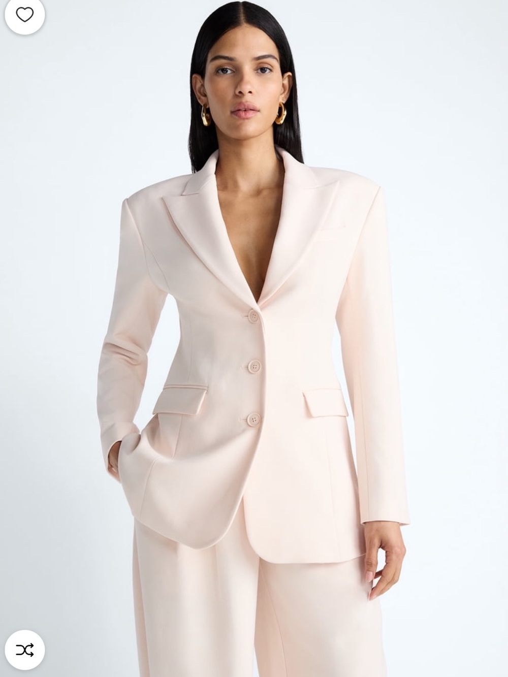 Devil Wears Prada Scoop Collection Single Breasted Longline Blazer NWT size L